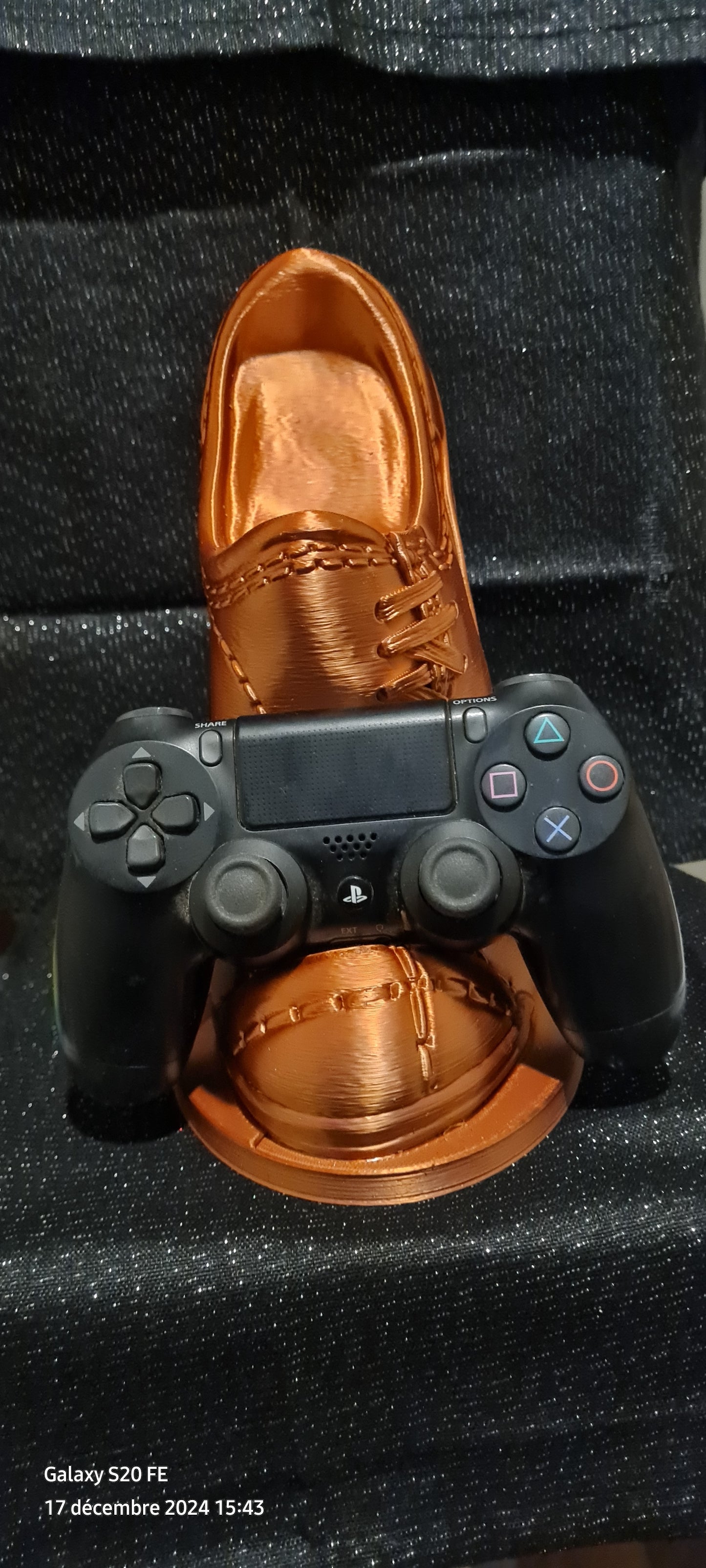 Support manette chaussure de foot