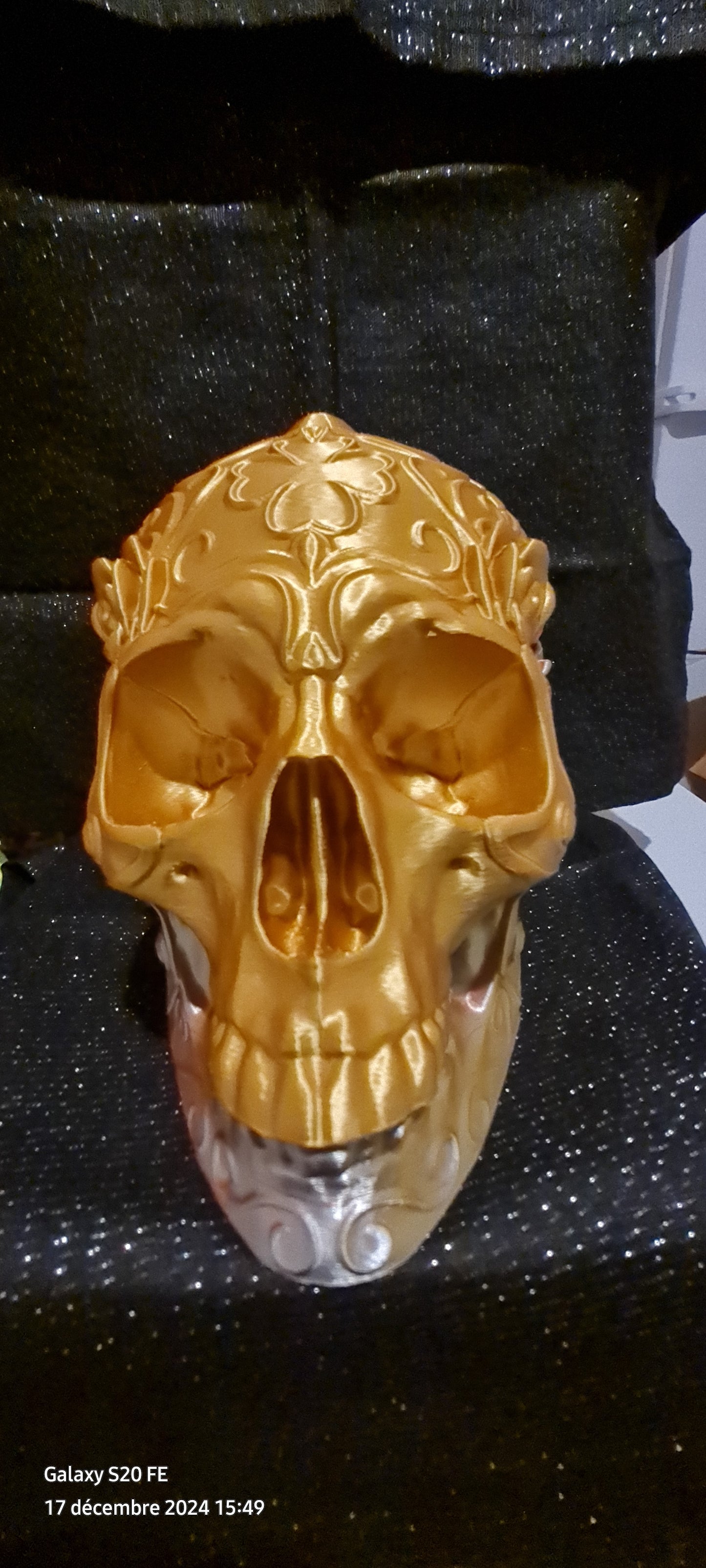 Tête de mort multicolore