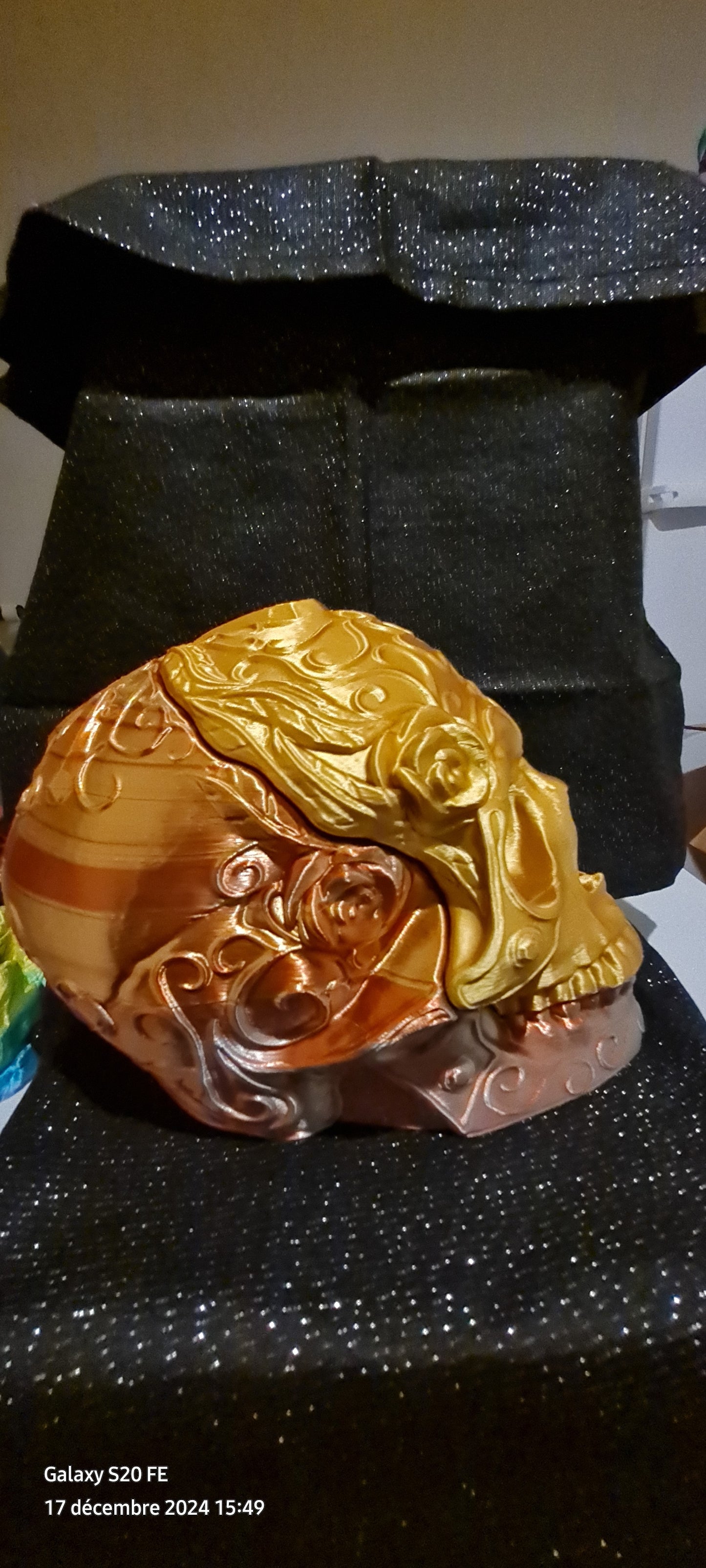 Tête de mort multicolore