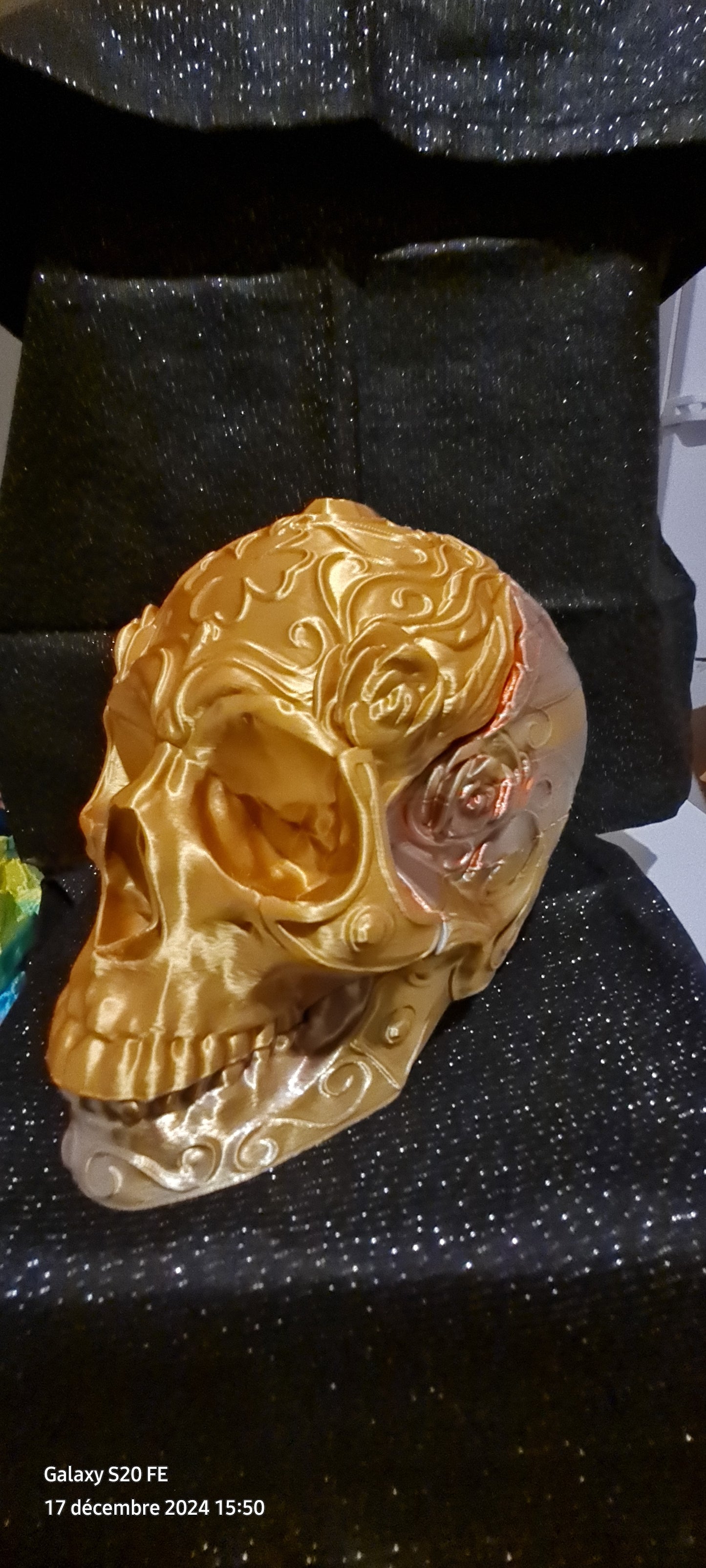 Tête de mort multicolore