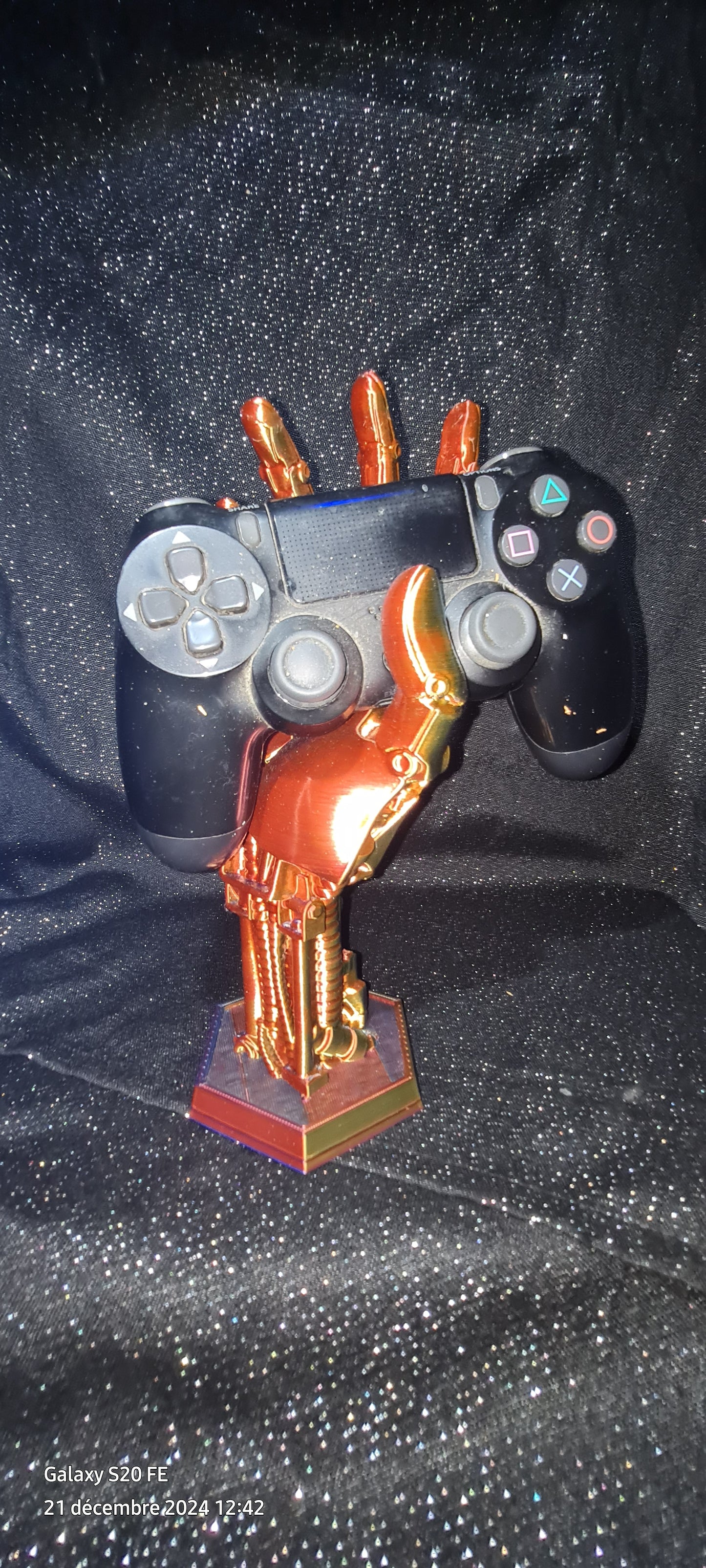Support manette main robot