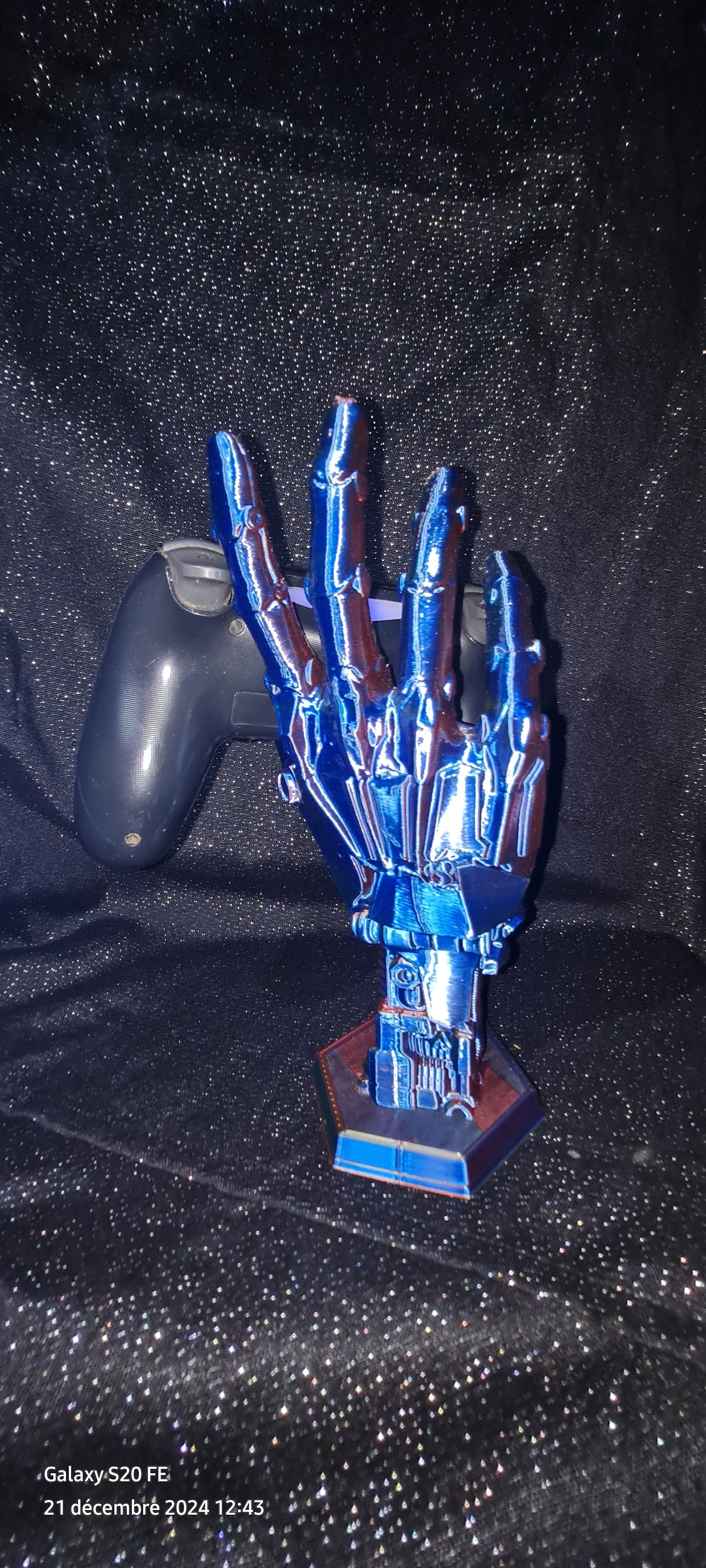 Support manette main robot
