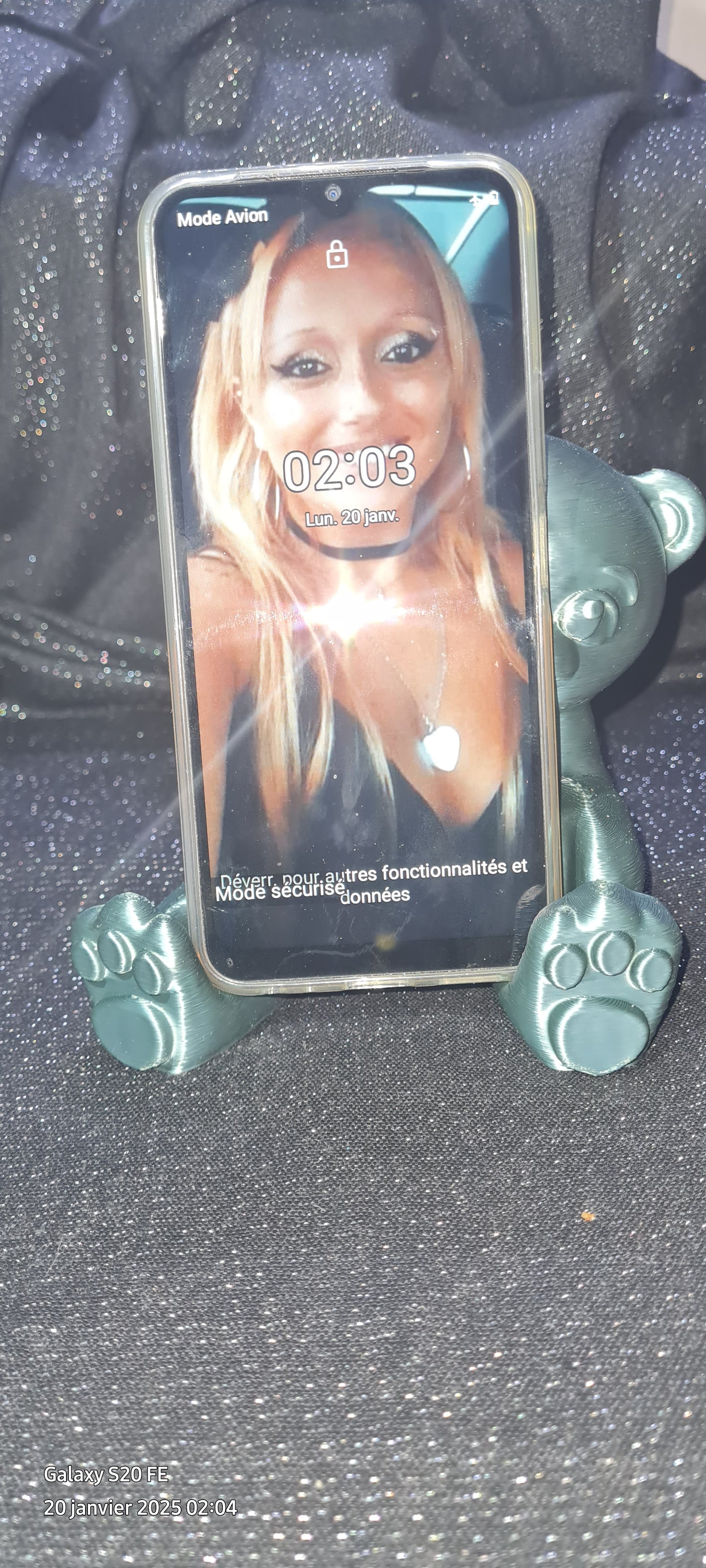 Support portable nounours