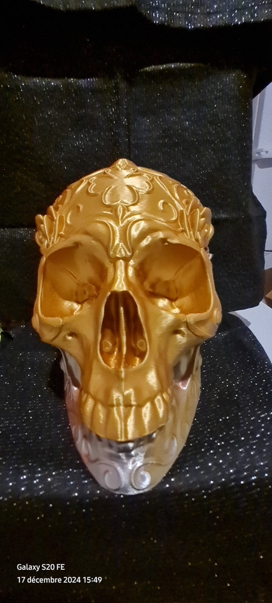 Tête de mort multicolore