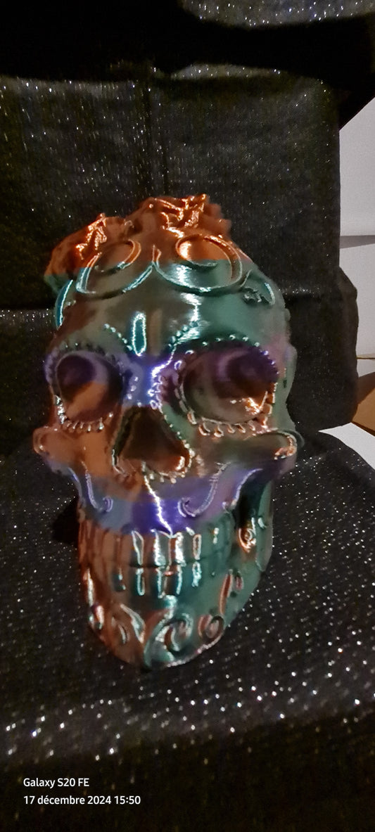 Tête de mort1 multicolore