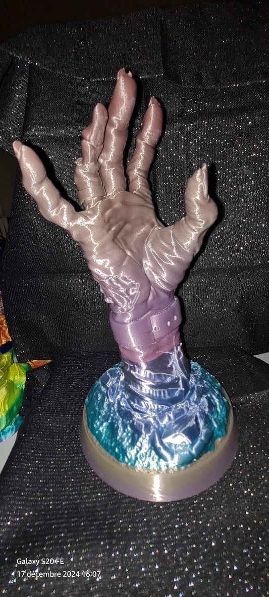 support manette main zombi