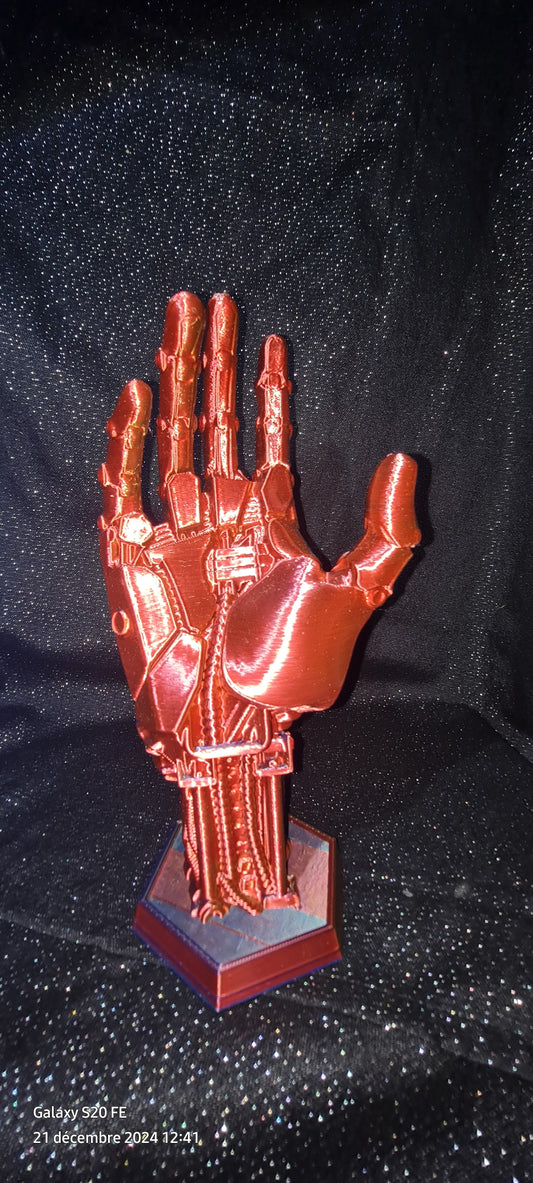 Support manette main robot